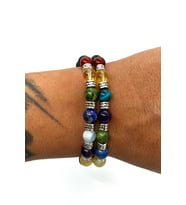 Nelleovana Doğaltaş - Ikili Çakra Bileklik Seti - Unisex - A Kalite
