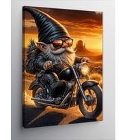 Kanvas Tablo Motorcu Cüce