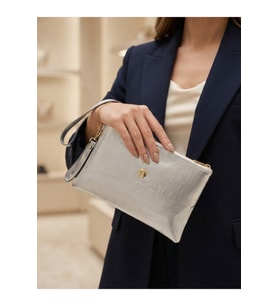 Kadın Clutch ve Portföy El Çantası Model Günlük Bilek Askılı Kadın 17x28 cm