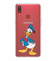 Samsung Galaxy A10s  Kapak Donald Duck Tasarımlı Şeffaf Silikon Kılıf