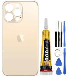 Apple İphone 13 Pro Arka Kapak + Tamir Seti + B7000 Yapıştırıcı (Altın)