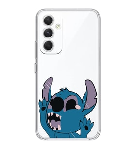 Samsung Galaxy A25 Uyumlu Stitch Desenli Şeffaf Telefon Kılıfı