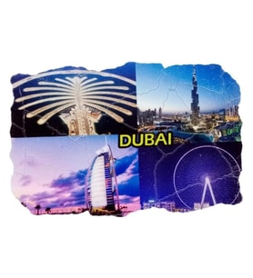 Dubai Temalı Fresco Magnet (Karışık)
