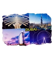 Dubai Temalı Fresco Magnet (Karışık)
