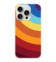 PrintiFy Apple iPhone 15 Pro Max Uyumlu Renk Cümbüşü A Tasarımlı Slim Fit Şeffaf Silikon Kılıf