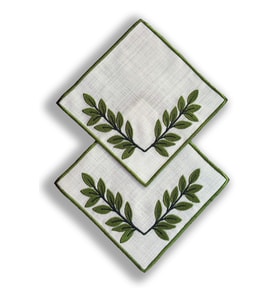 Agbtrend Kendin Tasarla - 2 Adet Çıtçıtlı Keten Kokteyl Peçetesi Tabanı 15x15cm