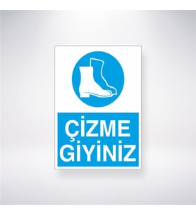 Çizme Giyiniz 21x28 Arkası Yapışkanlı Levha