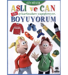 Aslı Ve Can Giysiler Çıkartma Boyama