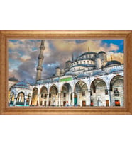 EV İŞYERİ OFİS İÇİN ALTIN ÇERÇEVELİ PASPARTULU TABLO S497