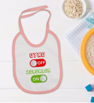 BK Kids Uyku Off Tasarımlı Pembe Bebek Mama Önlüğü-1