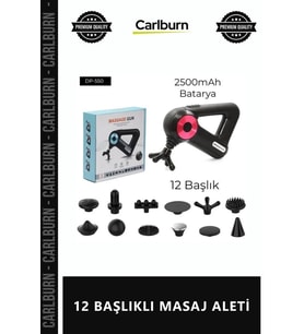 Özel Üretim Profesyonel Ergonomik Kas Gevşetici Vibrasyon Terapi Şarjlı 12 BAŞLIKLI MASAJ ALETİ