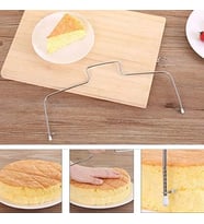 Paslanmaz Çelik Ayarlanabilir Pasta Dilimleyici - Çok Amaçlı Kesme Teli