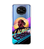 Poco X3 Pro / X3 NFC Uyumlu Lewis Hamilton Tasarımlı Şeffaf Telefon Kılıfı