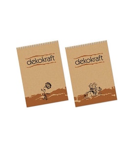 Keskin Color Bloknot Spiralli Dekokraft A5 80 YP Çizgili