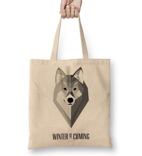 Winter is Coming Game Of Thrones Bez Çanta Uzun Saplı