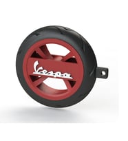 Vespa Logolu Özel Tasarım Lastik Detaylı Motosiklet Anahtarlığı