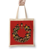 Alan Partridge Multiface Christmas Wreath Bez Çanta Uzun Saplı