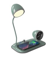 S-link SL-CW21 Yeşil Telefon Uyumlu Fast Şarj 15W Ayarlanabilir Led Işıklı  Masa Lambası