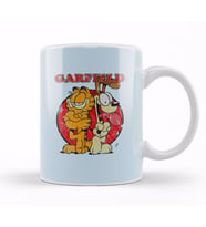 Distressed Garfield Kupa Bardak Porselen