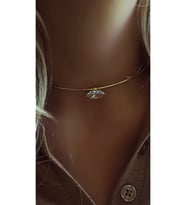 Elmas Kesim Kolye 925 Ayar (Gold)