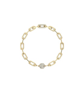 Monemel Swarovski Gold  Bileklik (Altın Kaplama)