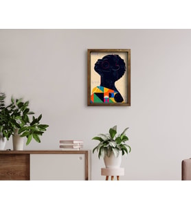 BK Home Doğal Masif Ahşap Çerçeveli Tablo 45x65cm-32
