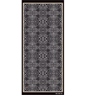 Leopar Desen Pavia Seri Şal Eşarp Askısı ile Birlikte 90X200 cm Füme, Siyah-90X2