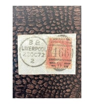 İngiltere Klasik Dönem 1872 Victoria Red Penny Pul Liverpool çıkışlı Damgalı (466) Fragman Nadir