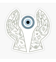 Nazar Boncuğu Yapıştırması Sticker Duvar Leptop 18cm MM2