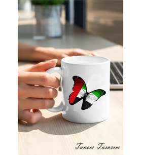 Tanem Filistin Tasarımlı Baskılı Kupa Bardak