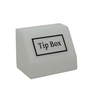 Tipbox - Bahşiş Kutusu Buz Beyaz - 15x10xh12cm