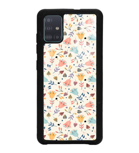Samsung A51 Uyumlu Beyaz Bindanlı Tasarımlı Glossy Telefon Kılıfı