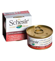 Schesir C176 Ton Balıklı Sığır Etli Pirinçli Kedi Konservesi 85 Gr