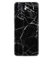Huawei Nova Y70 Y90 Nova 9 SE  Kılıf Desemli Silikon Fragile Black Mermer 1378