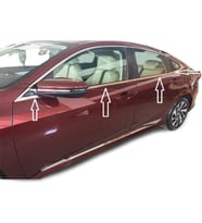 Honda Civic 2020 FC5 Sedan Paslanmaz Çelik Krom Cam Çıtası 8 Parça