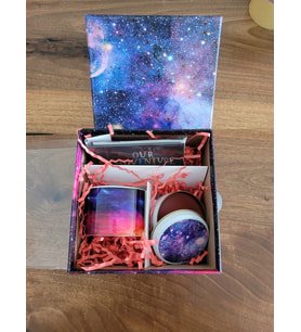 VIP Kişisel Set Kupa Bardak & Kokulu Mum & Defter-Mor