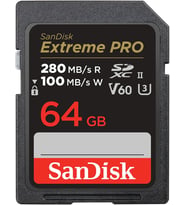 Sandisk 64Gb Extreme Pro Sdxc Uhs-Ii Hafıza Kartı - C10, U3, V60, 6K, 4K Uhd, Sd Kart - Sdsdxep-064G