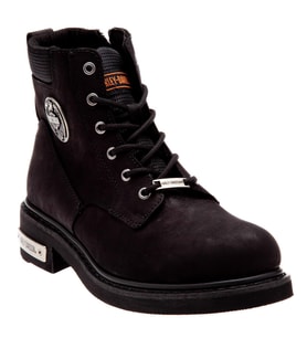Harley Davidson Jim Black Nubuk Erkek Bot (Siyah)
