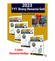 Bilgi Sarmal TYTMatematik-Fizik-Kimya-Biyoloji Branş Deneme ve Türkçe-Matematik Çıkmış Sorular Denemesi Hediye