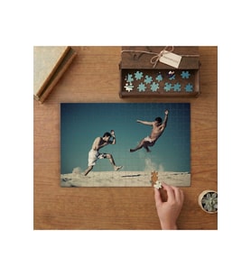 Kumda Tekvando Sporu Tasarımı 240 parça Ahşap Puzzle Ahşap Kutuda MP00222