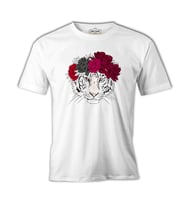 Purple Pink - Kaplan Beyaz Erkek Tshirt