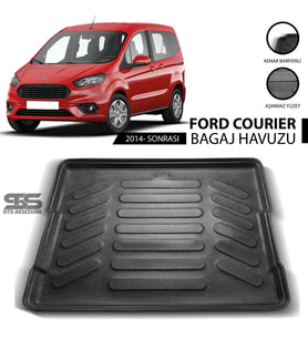 Ford Courier Bagaj Havuzu 2014 Sonrası Havuzlu Bagaj Paspası