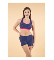 Estiva Free-Set Büstiyerli Şortlu Bikini Takım (Lacivert)