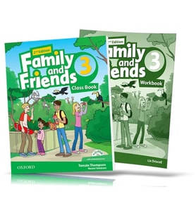 Family and Friends Level 3 : Class Book and WORKBOOK with Downloadable Audios