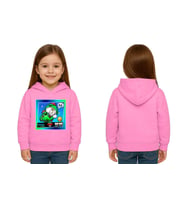 Unisex  Baskılı brawl stars Çocuk Swaetshirt Kapüşonlu 3 İplik Şardonlu (Pembe)