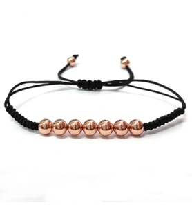 Omark Cotton İp Rose Bileklik