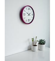 36 Cm Pembe Modern Duvar Saati (Standart)