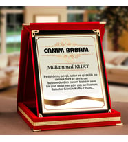 Canım Babam'a Özel Plaket