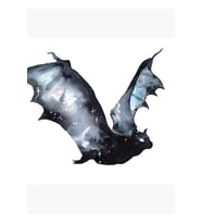 Galaxy Bat Tablo Ahşap Poster Dekoratif