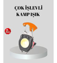 Çok Fonksiyonlu Anahtarlık Fener - Güçlü Led Işıklı, Şarjlı, Düdüklü Ve Tornavidalı Mini El Feneri